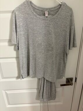 Auden Heather Gray Lounge Tee & Jogger Set